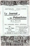 Le Journal Des Philatélistes - Novembre - Décembre 1915 - LEMAIRE - - Filatelia E Storia Postale