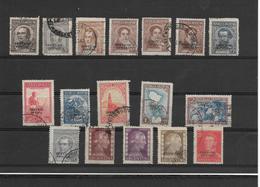 ARGENTINA 1935 1955 OFICIAL OVERPRINTED STAMPS SERVICIO OFICIAL LOT USED 17 VALUES - Collections, Lots & Series