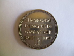 Suisse: Médaille Championnat Du Monde De Gymnastique, Bâle 1950 - Professionals / Firms