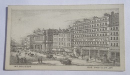 Carte Visite XIXe Hôtel Du Petit Louvre Marseille Rue Cannebière Au-dessus Messageries Maritimes - Sports & Tourism