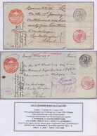 1908/1909: 2 Promesses Op Brits Gezegeld Papier  Opgemaakt In Liverpool En Betaalbaar (en Ook Door Hem Ontvangen) ... - Documents