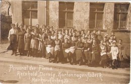 MARKNEUKIRCHEN Sachsen Vogtland Personal Firma Reinhold Dornig Kartonnagenfabrik Original Private Fotokarte Ungelaufen - Markneukirchen