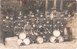 WERDAU Spielmannszug Zur Königsparade 1914/15 Vor Auszug Ins Feld Datiert 16.6.1915 Original Private Fotokarte Der Zeit - Werdau