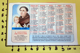 S. ANTONIO 1989  CALENDARIO TASCABILE PLASTIFICATO - Big : 1981-90