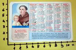 S. ANTONIO 1989  CALENDARIO TASCABILE PLASTIFICATO - Grand Format : 1981-90