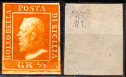 Sicilia-015 - Emissione 1859:  Sassone N. 2 (sg) NG - Senza Difetti Occulti. - Sicilia