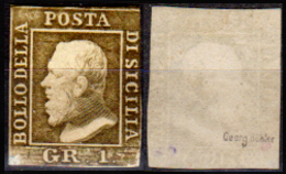 Sicilia-016 - Emissione 1859:  Sassone N. 4 (sg) NG - Senza Difetti Occulti. - Sicilia