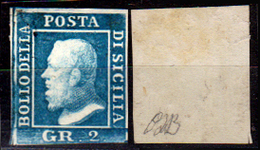 Sicilia-017 - Emissione 1859:  Sassone N. 8 (+) LH - Senza Difetti Occulti. - Sicilia