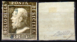 Sicilia-029 - Emissione 1859:  Sassone N. 4 (o) Used - Senza Difetti Occulti. - Sicilia