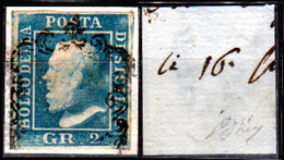 Sicilia-030 - Emissione 1859:  Sassone N. 6 (o) Used - Senza Difetti Occulti. - Sicily