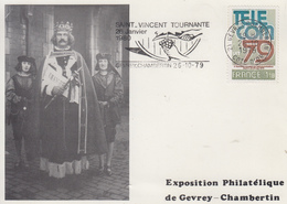 Carte  FRANCE   Exposition   Philatélique   GEVREY - CHAMBERTIN   1979 - Esposizioni Filateliche