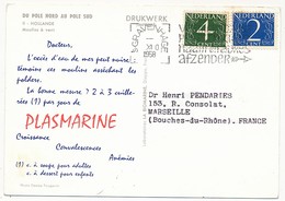 PAYS-BAS - Carte Postale Publicitaire PLASMARINE PLASMARINE 1958 - Lettres & Documents