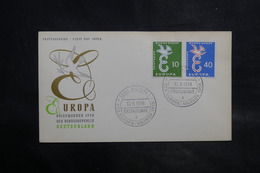 ALLEMAGNE- Enveloppe FDC 1958 - Europa - L 34771 - FDC: Enveloppes