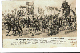 Delcampe - CPA - Carte Postale-Belgique Bruxelles-Fête Du 75me Anniversaire De L'indépendance- Le Char De Marie Thérèse-1906 VM4618 - Feiern, Ereignisse