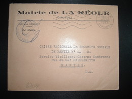 LETTRE MAIRIE OBL.MEC.23-10 1964 LA REOLE GIRONDE (33) - Autres & Non Classés