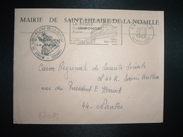 LETTRE MAIRIE SAINT HILAIRE DE LA NOAILLE OBL.MEC.12-11 1966 LA REOLE GIRONDE (33) - Other & Unclassified