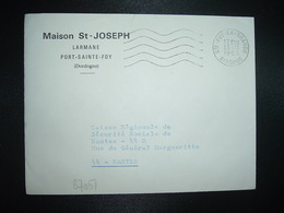 LETTRE MAISON ST JOSEPH LARMANE PORT SAINTE FOY (24) OBL.MEC.13-11 1965 STE FOY LA GRANDE GIRONDE (33) - Sonstige & Ohne Zuordnung