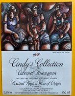10986  - Cindy's Collection  Cabernet Sauvignon 1986 Afrique Du Sud Artiste Peter Sibeko Spécimen - Kunst