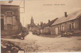 Le Chalau  58   La Rue De L'Eglise Animée - Andere Gemeenten
