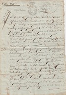MONACO  RARE CACHET FISCAL DU PRINCE HONORE III UTILISE EN 1814 (REGNE D'HONORE IV) MENTON - Revenue