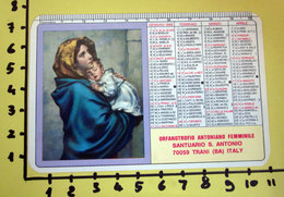 SANTUARIO S. ANTONIO TRANI 1988  CALENDARIO TASCABILE PLASTIFICATO - Grand Format : 1981-90