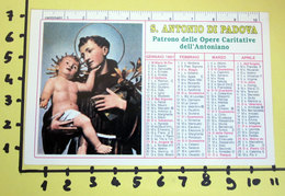 S. ANTONIO DI PADOVA 1991  CALENDARIO TASCABILE PLASTIFICATO - Grand Format : 1991-00