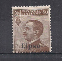 COLONIE ITALIANE LIPSO 1912 SOPRASTAMPATI SASS. 6 MLH VF - Ägäis (Lipso)