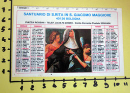 S. RITA SANTUARIO IN S. GIACOMO MAGGIORE 1989  CALENDARIO TASCABILE PLASTIFICATO - Grossformat : 1981-90
