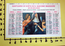 S. RITA SANTUARIO IN S. GIACOMO MAGGIORE 1984  CALENDARIO TASCABILE PLASTIFICATO - Tamaño Grande : 1981-90