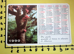 AGENZIA EDIZIONI PAOLINE 1990  CALENDARIO TASCABILE PLASTIFICATO - Tamaño Grande : 1981-90