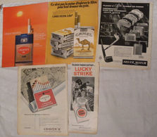 Pages Magazines Années 60/70 Theme Tabac - Materiel Du Fumeur - Reclame-artikelen