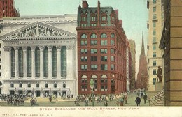 4651" STOCK EXCHANGE AND WALL STREET-NEW YORK "ANIMATA -CART. POST. ORIG. NON SPED. - Wall Street