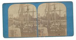 CAEN  Stéréo  Le Port ( Vers 1860 ) - Stereoscopic