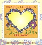 BRAZIL Envelope Prepaid Stationary - HEART LOVE FLOWER MOTHER - New (GN 0331) - Ganzsachen