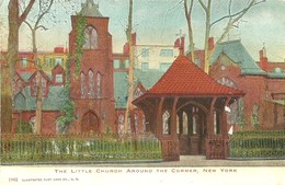 4662" THE LITTLE CHURCH AROUND THE CORNER-NEW YORK  " -CART. POST. ORIG. NON SPED. - Églises