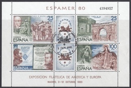 ESPAÑA 1980 Nº HB-2583 USADO 1º DIA - Gebruikt