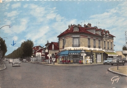 VILLETANEUSE   -  Le Tabac Et La Route De Saint-Leu  -  " LE RALLYE "   -  Le Familistère  -  Station " ESSO " - Villetaneuse