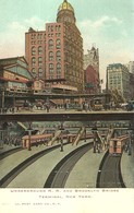 4668" UNDERGROUND R.R. AND BROOKLYN BRIDGE TERMINAL-NEW YORK "ANIMATA-SUBWAY-TRAMWAY-CART. POST. OR. NON SPED. - Transportmiddelen