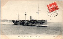 50 - BATEAUX - Le Tourville" , Vaisseau Ecole Des Canonniers - Guerre