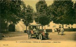Delcampe - 150719 - 77 LORREZ LE BOCAGE Château Du Comte De Ségur - Basse Cour - Vache Automobile - Lorrez Le Bocage Preaux