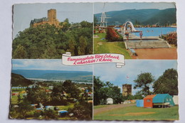 (11/2/86) Postkarte/AK "Lahnstein/Rhein" Campingplatz Burg Lahneck - Lahnstein