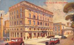 M08333 " HOTEL PAIX ET HELVETIA-ROME "-CARTOLINA  ORIG. NON SPED. - Wirtschaften, Hotels & Restaurants