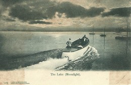 4675" THE LAKE (MOONLIGHT) " BARCA A MOTORE-CART. POST. OR. NON SPED. - Altri & Non Classificati