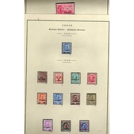 CRETE: Nice Collection Of 13 Mint Stamps - Of  Italian Post Office - Catalogue Value: HELLAS - 518€, ΕΡΜΗΣ - 384,50€ - Crète