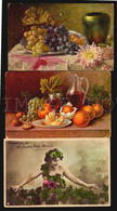 Vines Grapes Wine Topic 3 Vintage Postcards  (W5-338) - Vignes