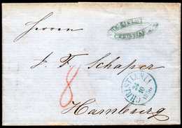 Norway To Germany 1856 Prephilatelic Cover With Letter - ...-1855 Vorphilatelie