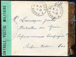 France 1940 Double Censored Military Cover - War Stamps