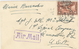 Alberta (Alta) Luftpost Air Mail 1936 - Lettres & Documents