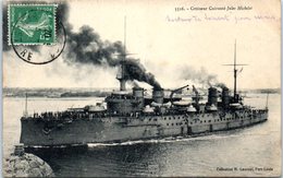 BATEAUX- GUERRE -- Croiseur Cuirassé Jules Michelet - Krieg