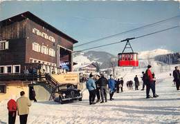 74-MEGEVE- DEPART DU TELEPHERIQUE DE ROCHEBRUNE AU FONS LE MONT BLANC - Megève